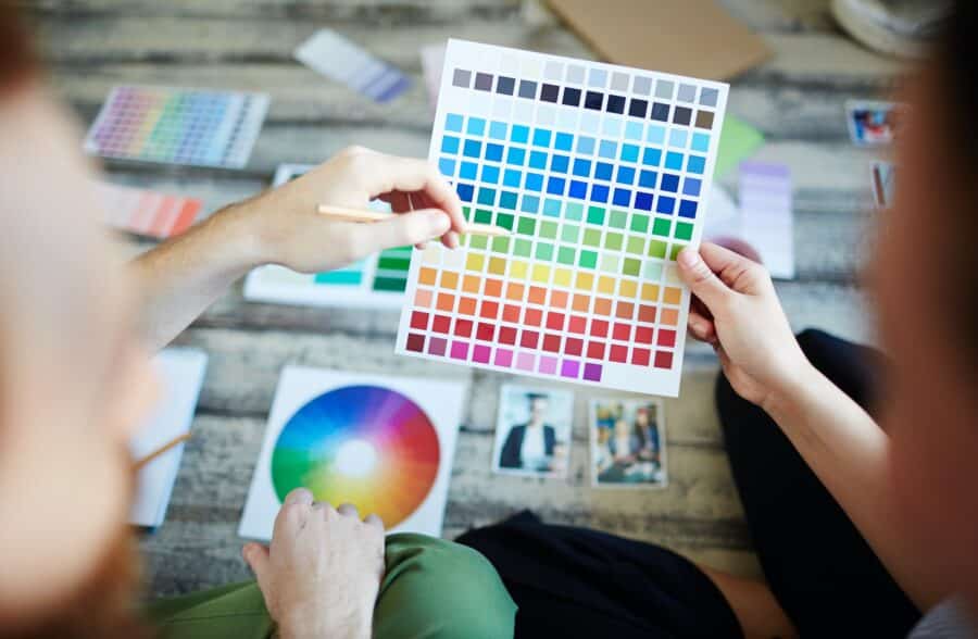 Colors in palette
